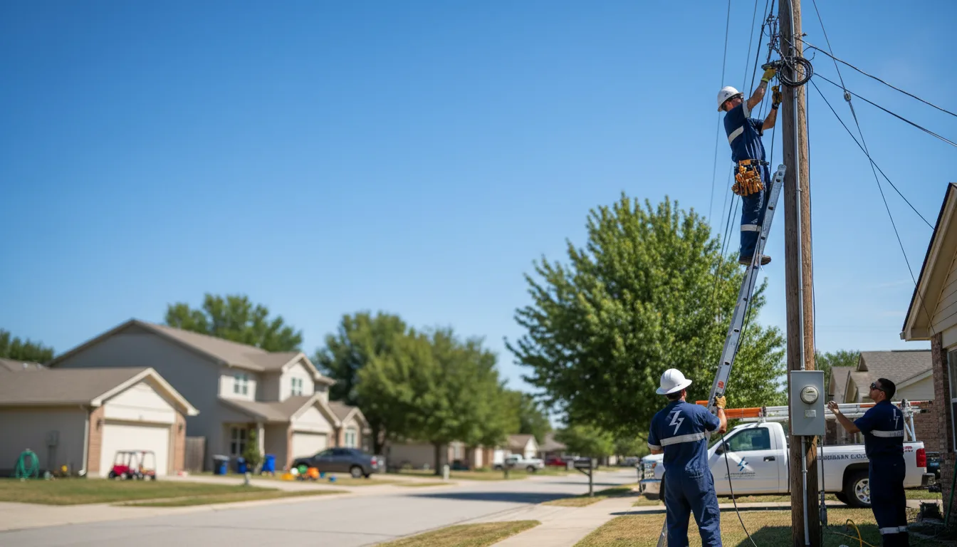 Residential electrician providing installation services in Gorham, ME